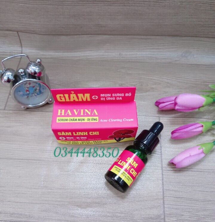 [HCM]serum chấm mụn siêu tốc Linh Chi hồng 10ml