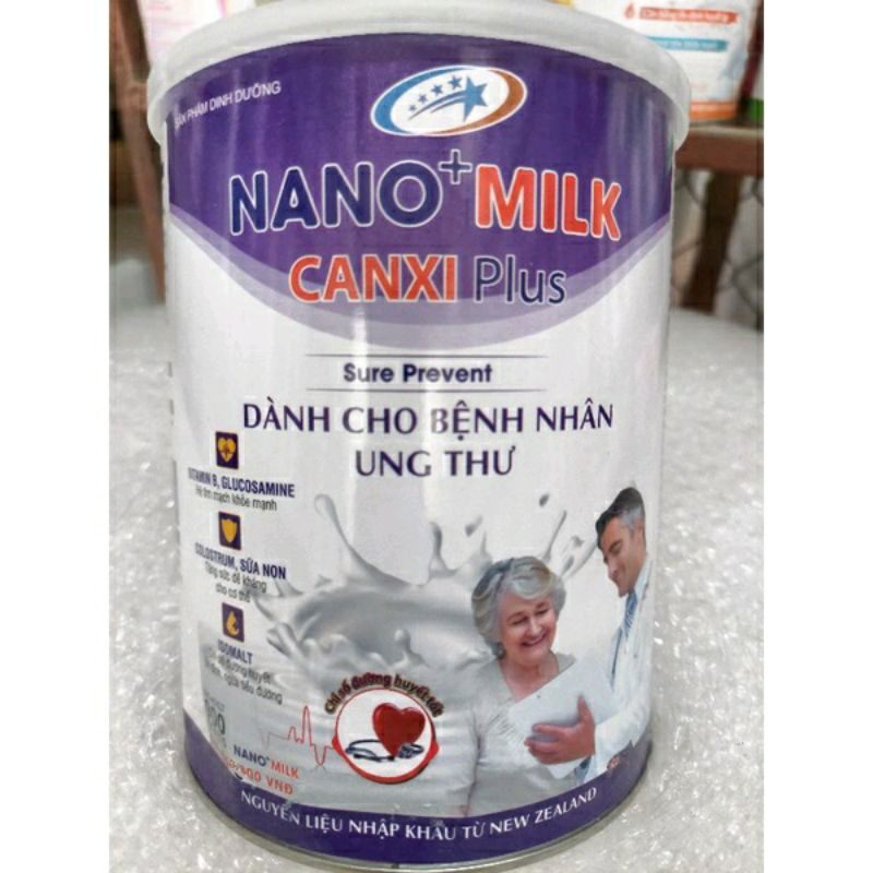 Sữa nano milk dành cho bệnh nhân ung thư/900g hsd 2024
