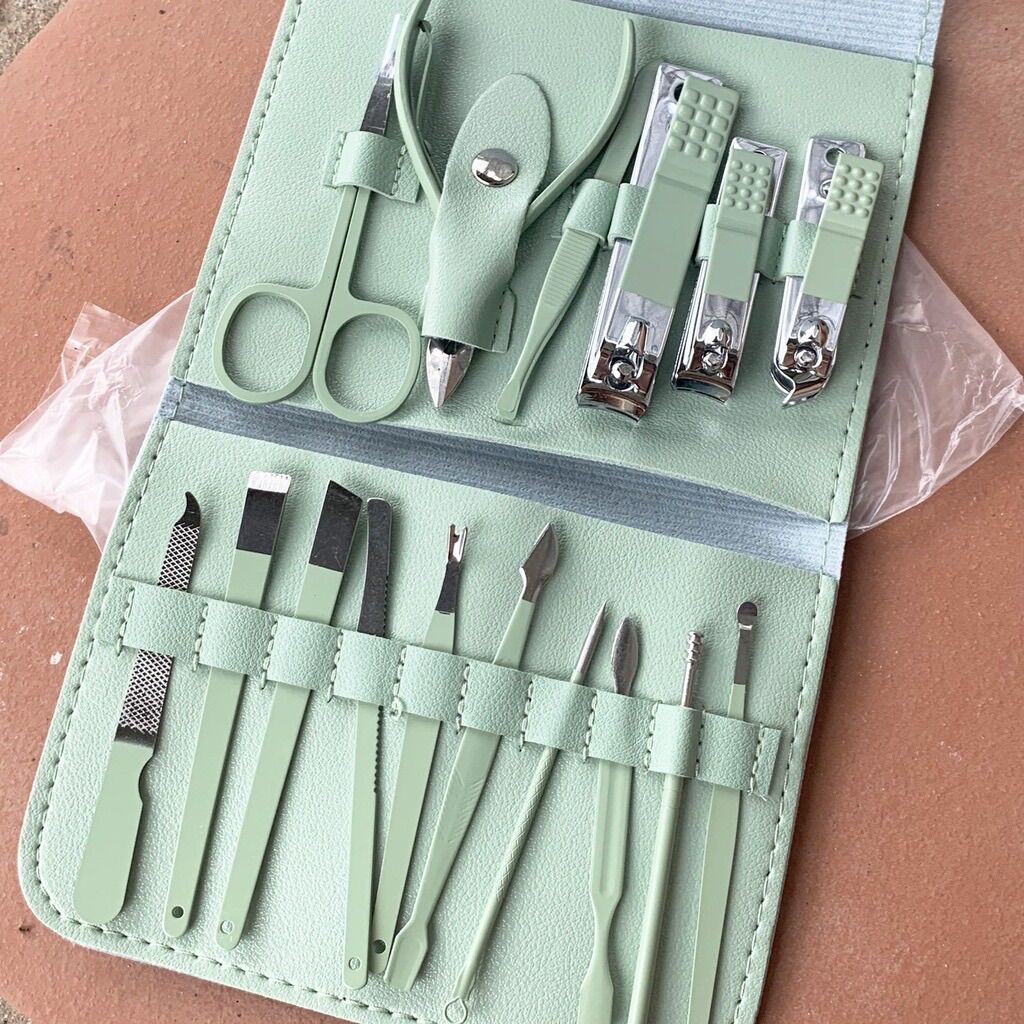Bộ bấm móng tay 16 món dụng cụ làm đẹp làm nail tại nhà