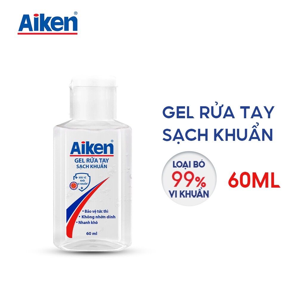 Gel rửa tay Sạch khuẩn Aiken 60ml