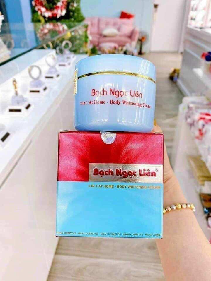 Kem body kích trắng bạch ngọc liên xanh