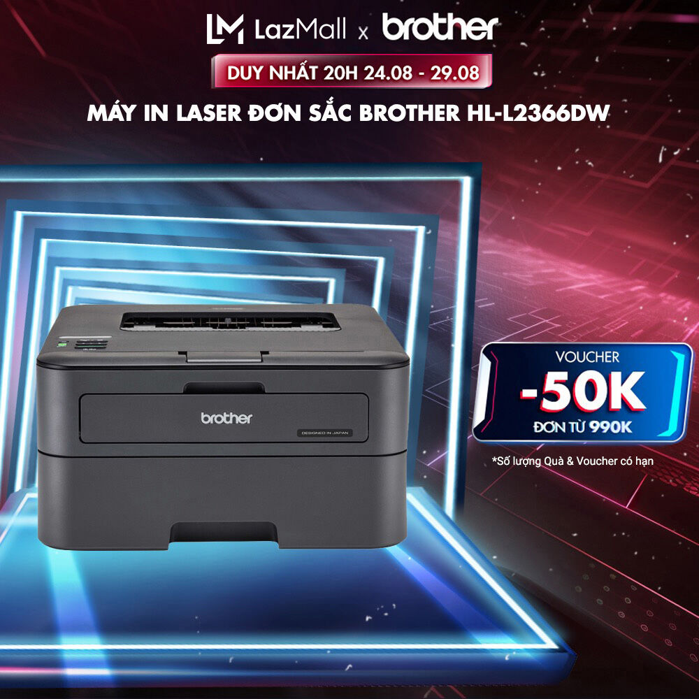 Máy in laser đơn sắc Brother HL-L2366DW