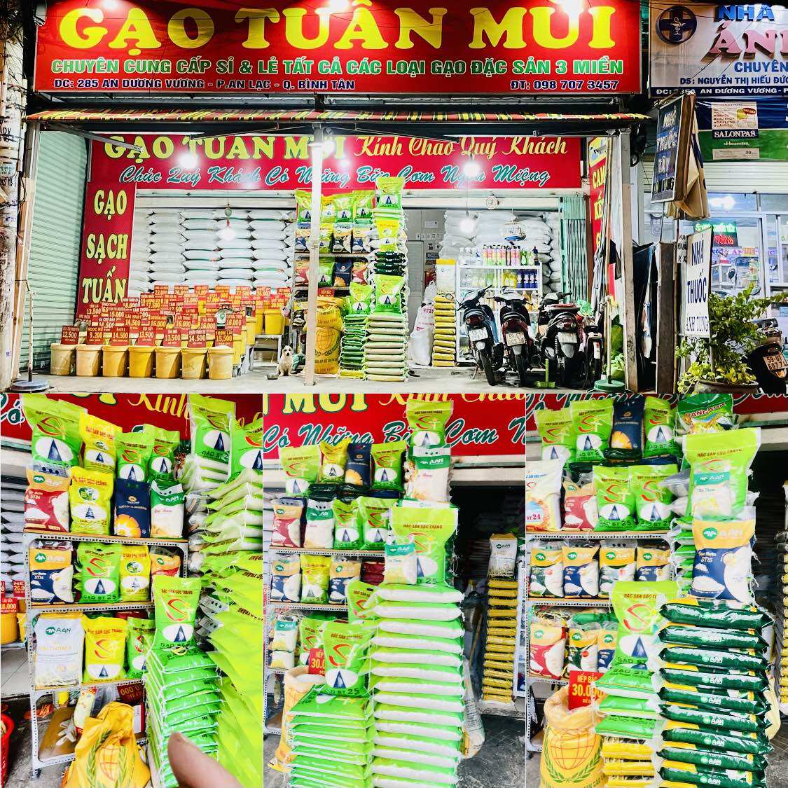 Gạo ST25 + Gạo Lúa Vụ Mới  Dẻo Mền Thơm , Ngọt Cơm ( Túi 5 ký )