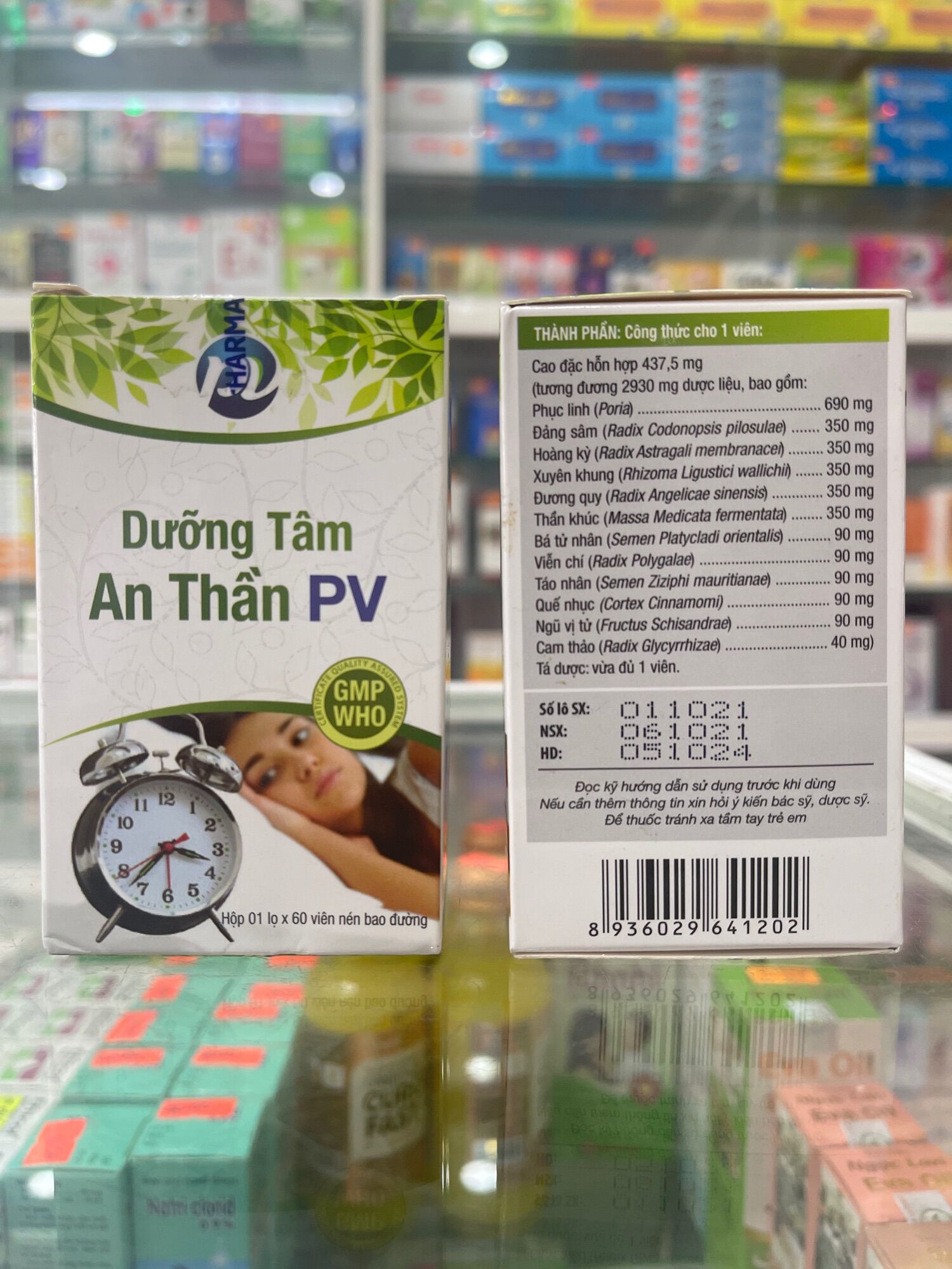 Dưỡng tâm an thần pv - 60 viên