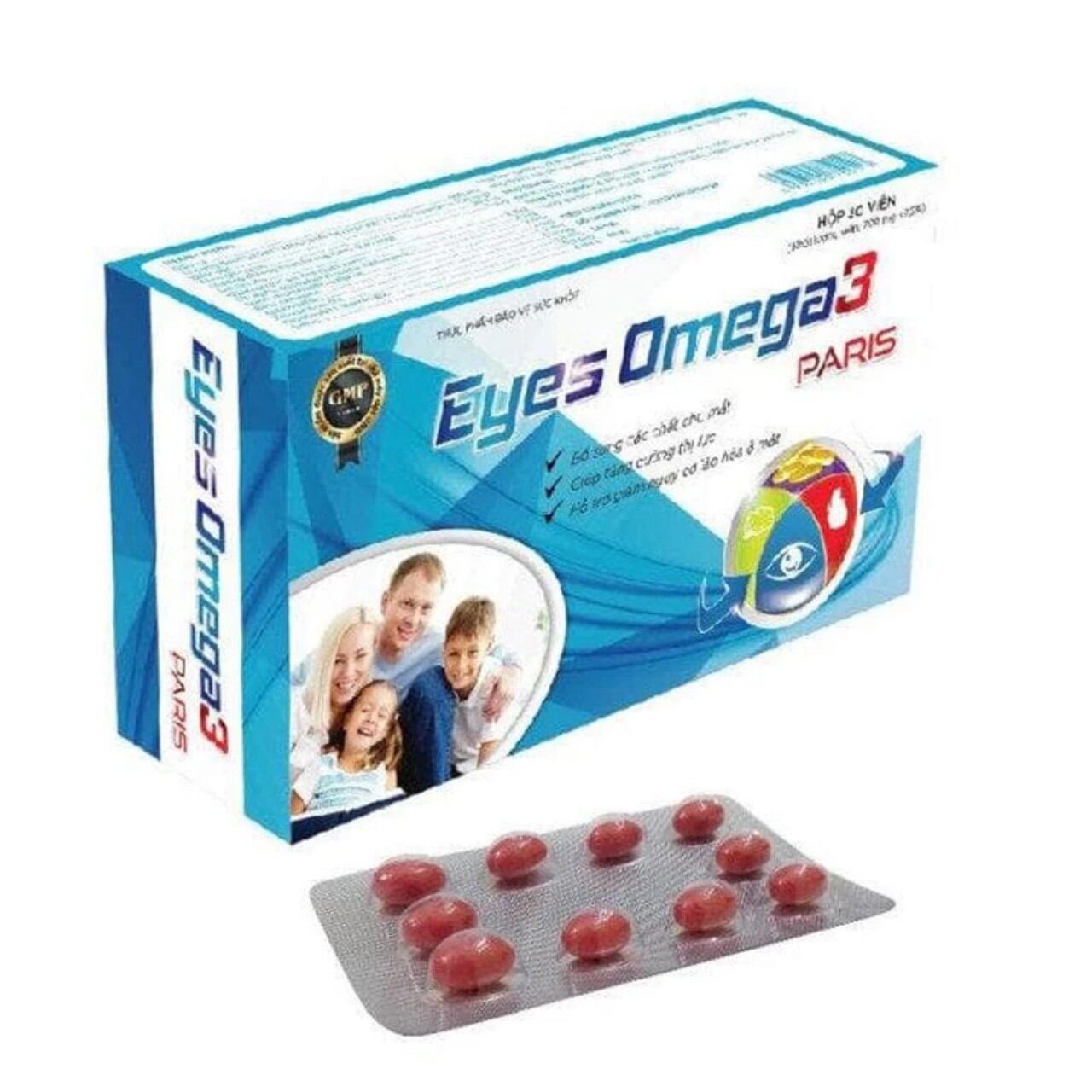 Viên uống bổ mắt EYES OMEGA 3 PARIS tăng cường thị lực – Hộp 30 viên