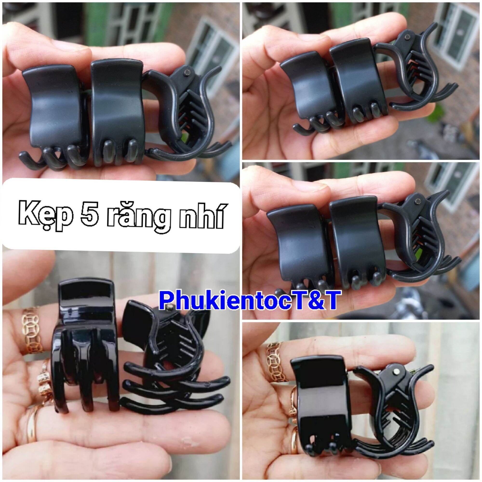 Combo 6 kẹp tóc 5 răng nhí 3cm mã 33