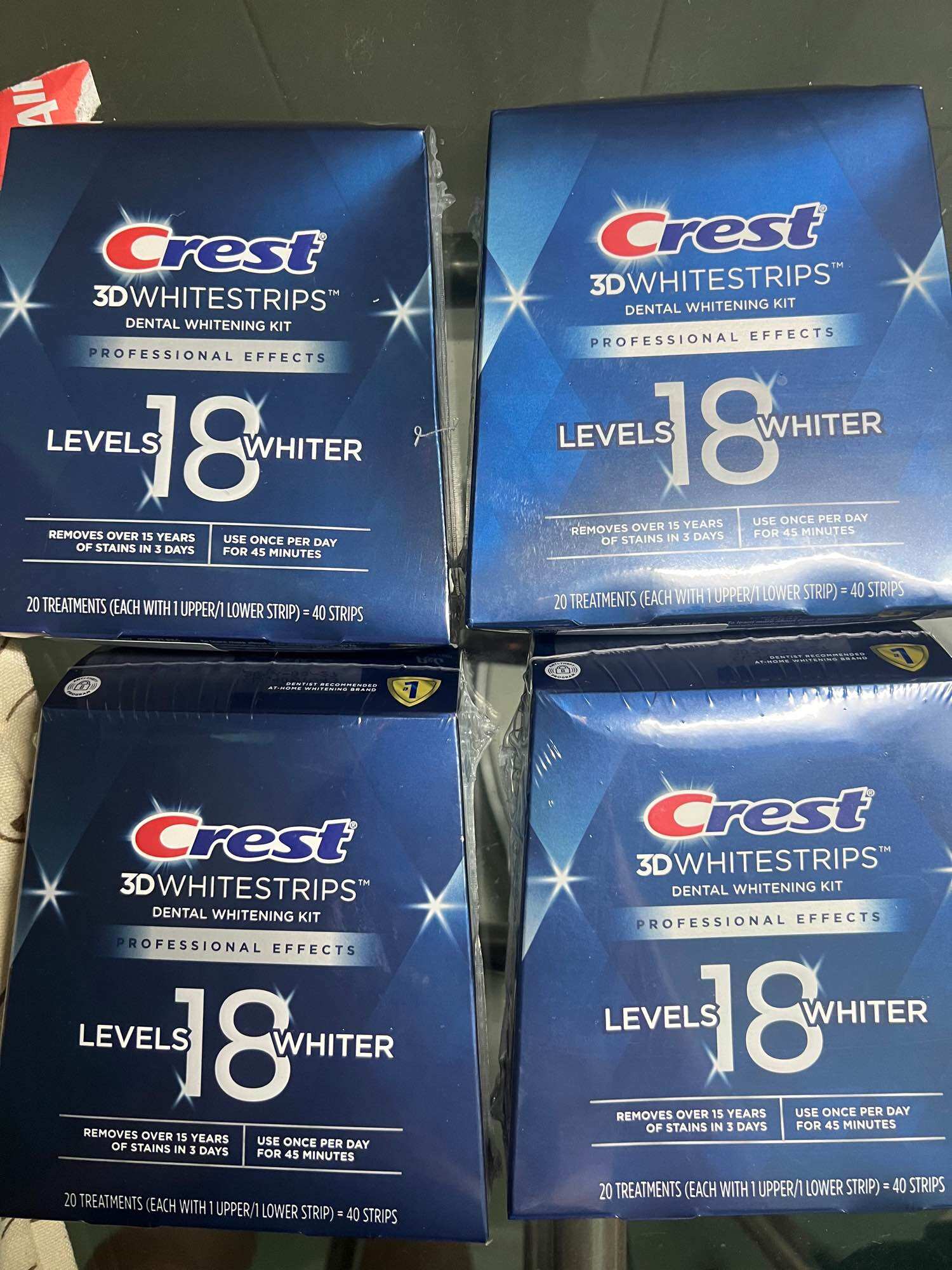 [COMBO 20 MIẾNG/10 NGÀY]MIẾNG dán trắng răng Crest 3D Professional Effects <FREE SHIP SHOP TÀI TRỢ> HÀNG MỸ LEVELS 18