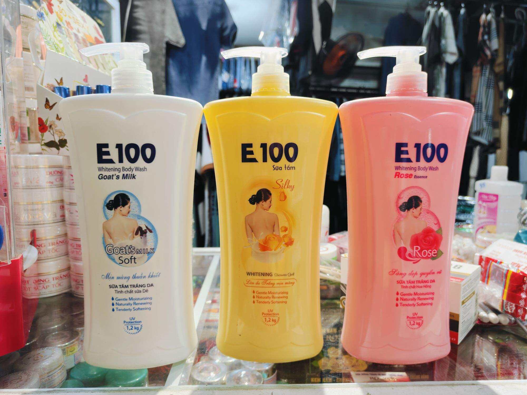 Sữa Tắm Sáng Mịn Da E100 Hương Nước Hoa 1200ml