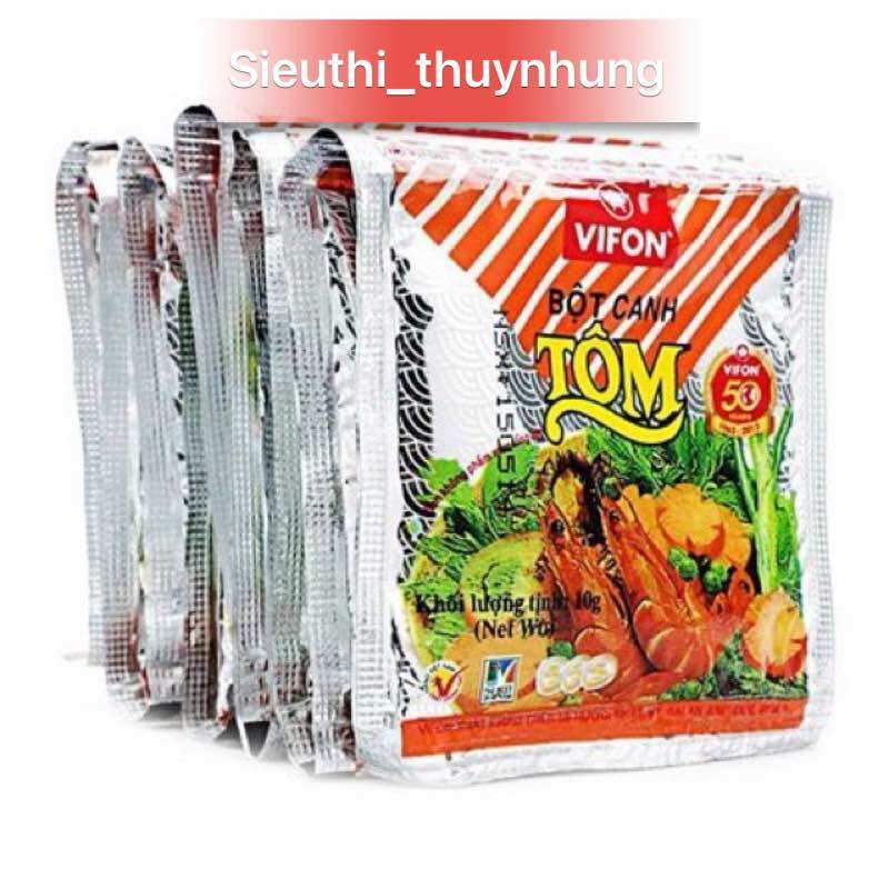 10 gói bột canh tôm vifon 10g/1 gói