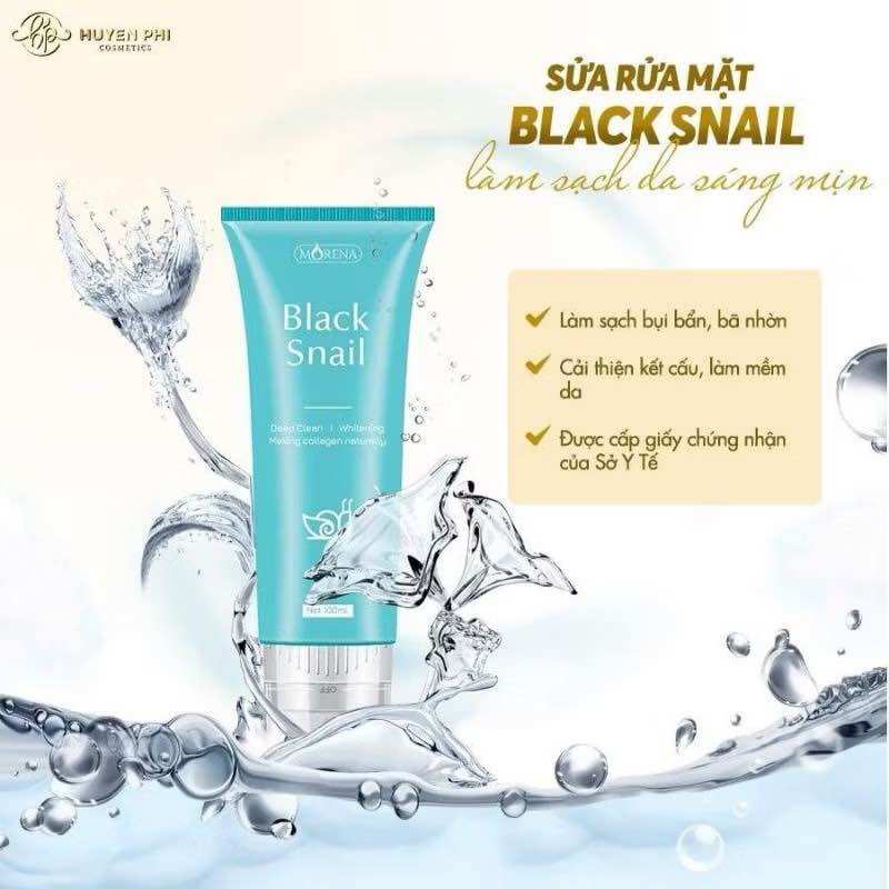 SỮA RỬA MẶT BLACK SNAIL HUYỀN PHI CHÍNH HÃNG giúp sạch sâu