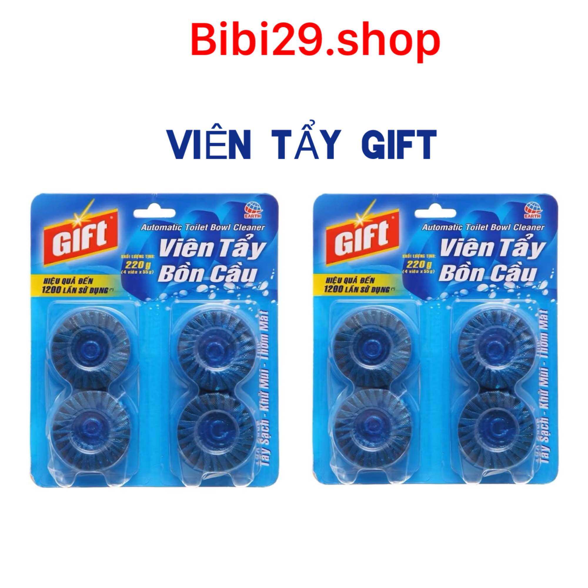 Viên thả bồn cầu Gift  vỉ 4 viên