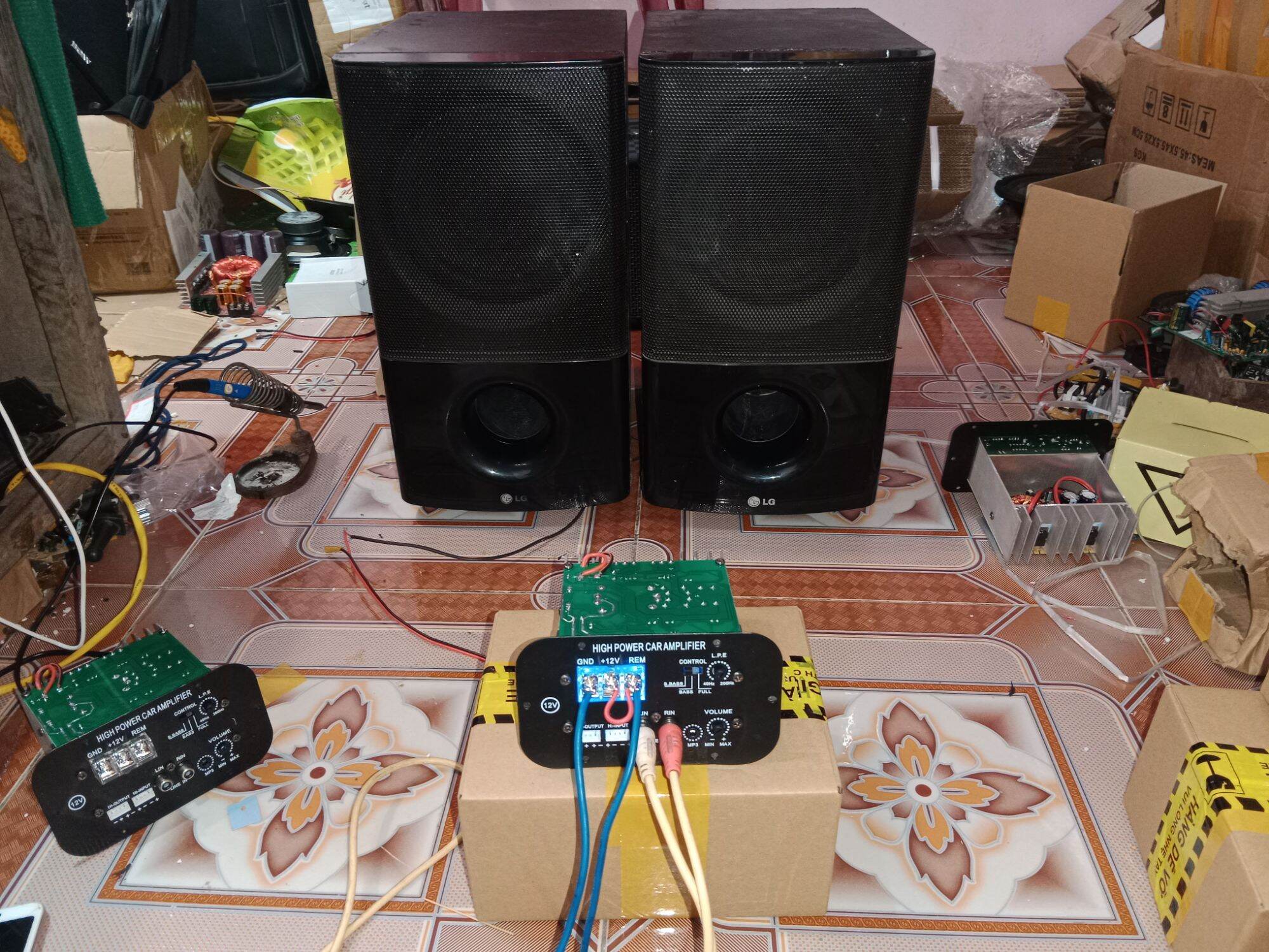 bo mạch sub siêu trầm 12v YD-M80A 200w