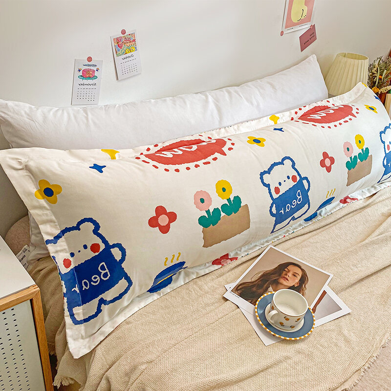Vỏ gối cotton vỏ gối đôi dài cotton vỏ gối đôi vỏ ruột gối đơn vỏ ruột gối gia dụng