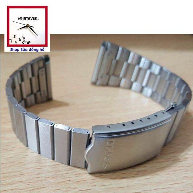 Dây đồng hồ seiko màu trắng bạc size 20mm