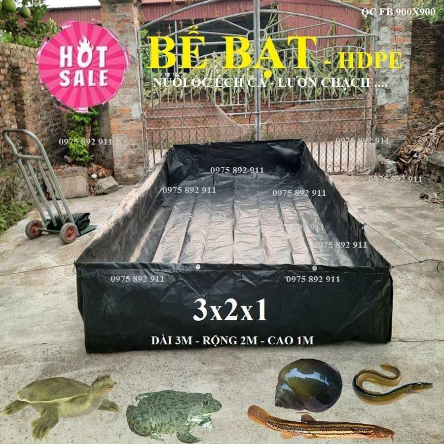 Bể bạt nuôi ốc , ếch , cá , lươn - loại HDPE