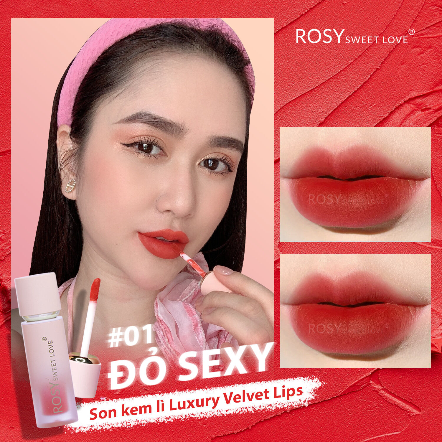 [chính hãng]son kem lì Rosy an toàn mẹ bầu