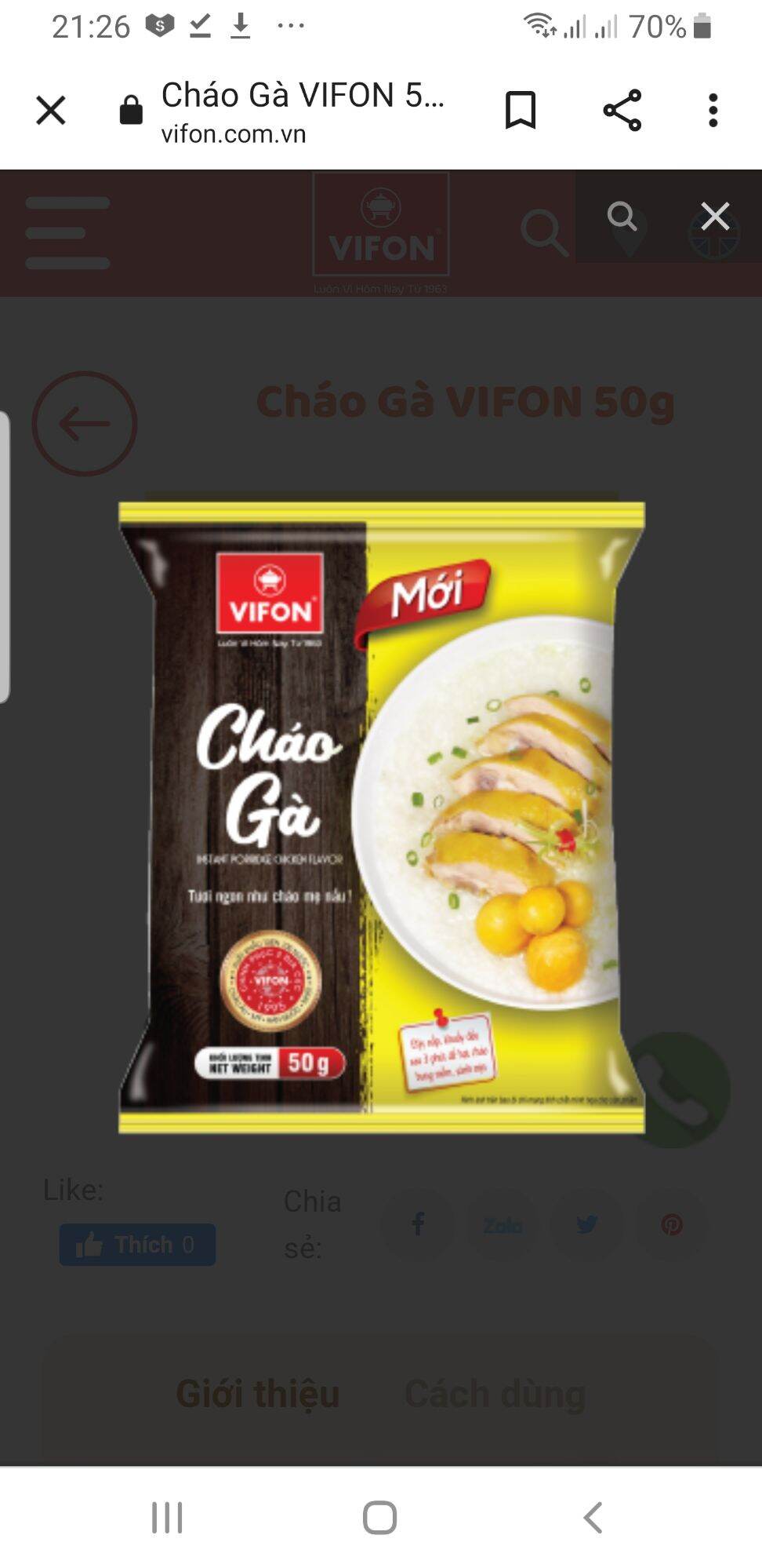 20 gói cháo thịt bằm, cháo cá vifon