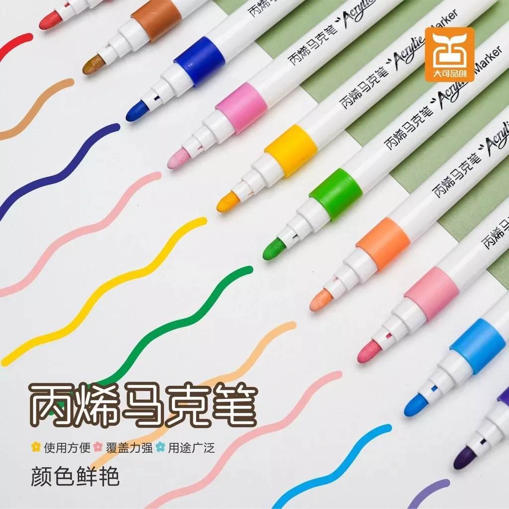 Bộ 12 màu vẽ Acrylic Marker No.9053A