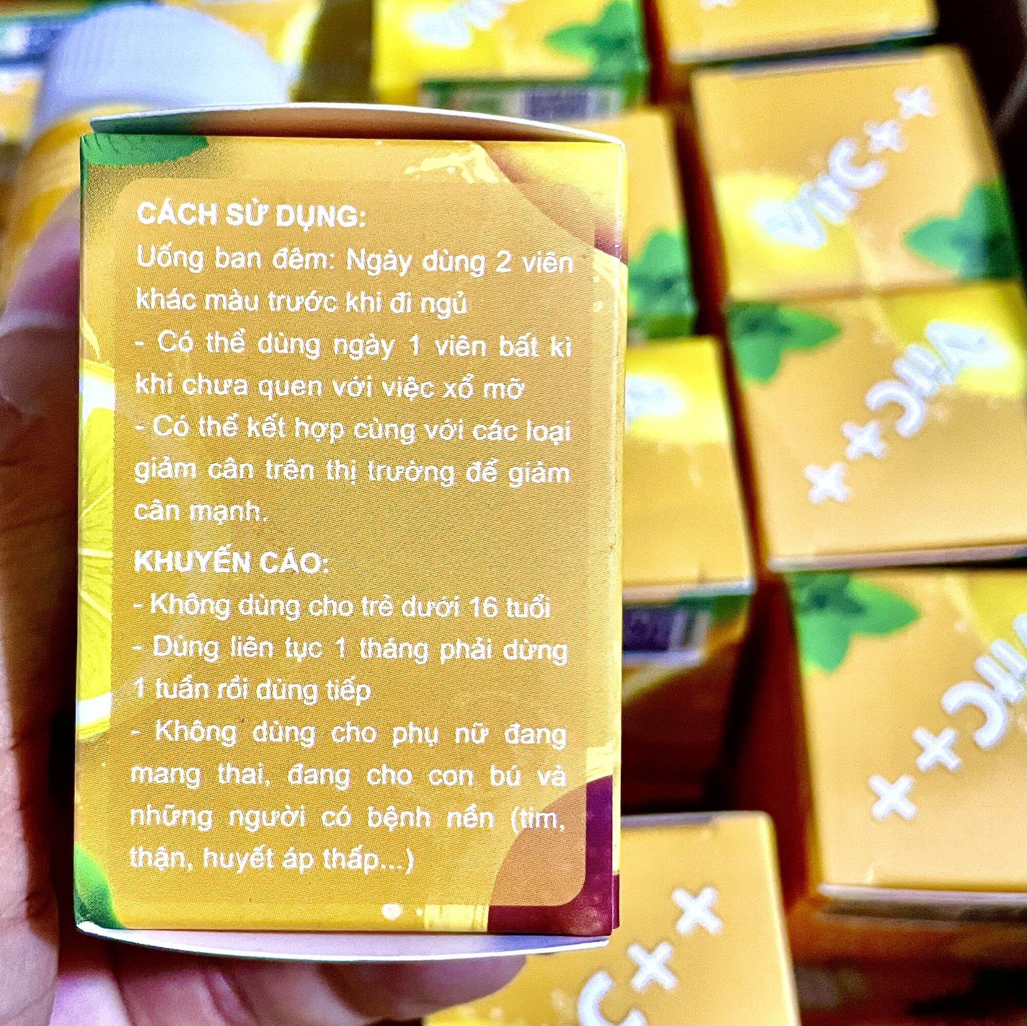 detox xổ mỡ đêm VITC++HẢNG CHUẨN HÃNG, CÓ TEM CHECK