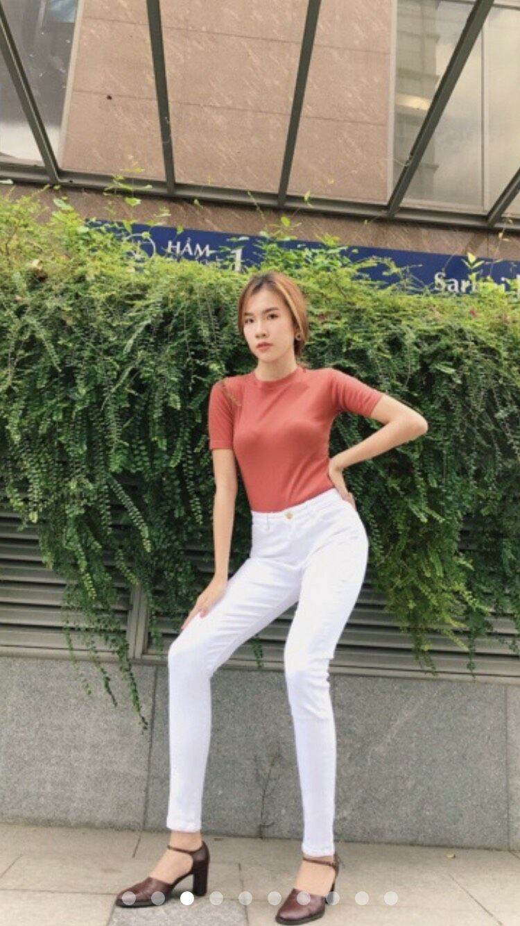 [HCM]??????Quần kaki trắng ôm body