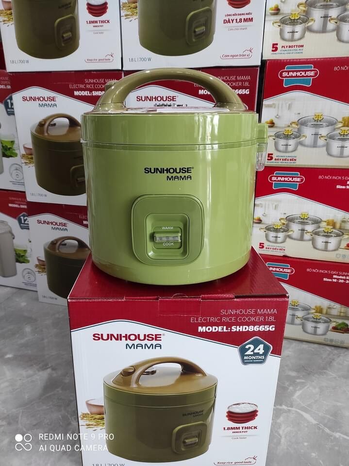Nồi cơm điện 1.8L sunhouse mama SHD8665G