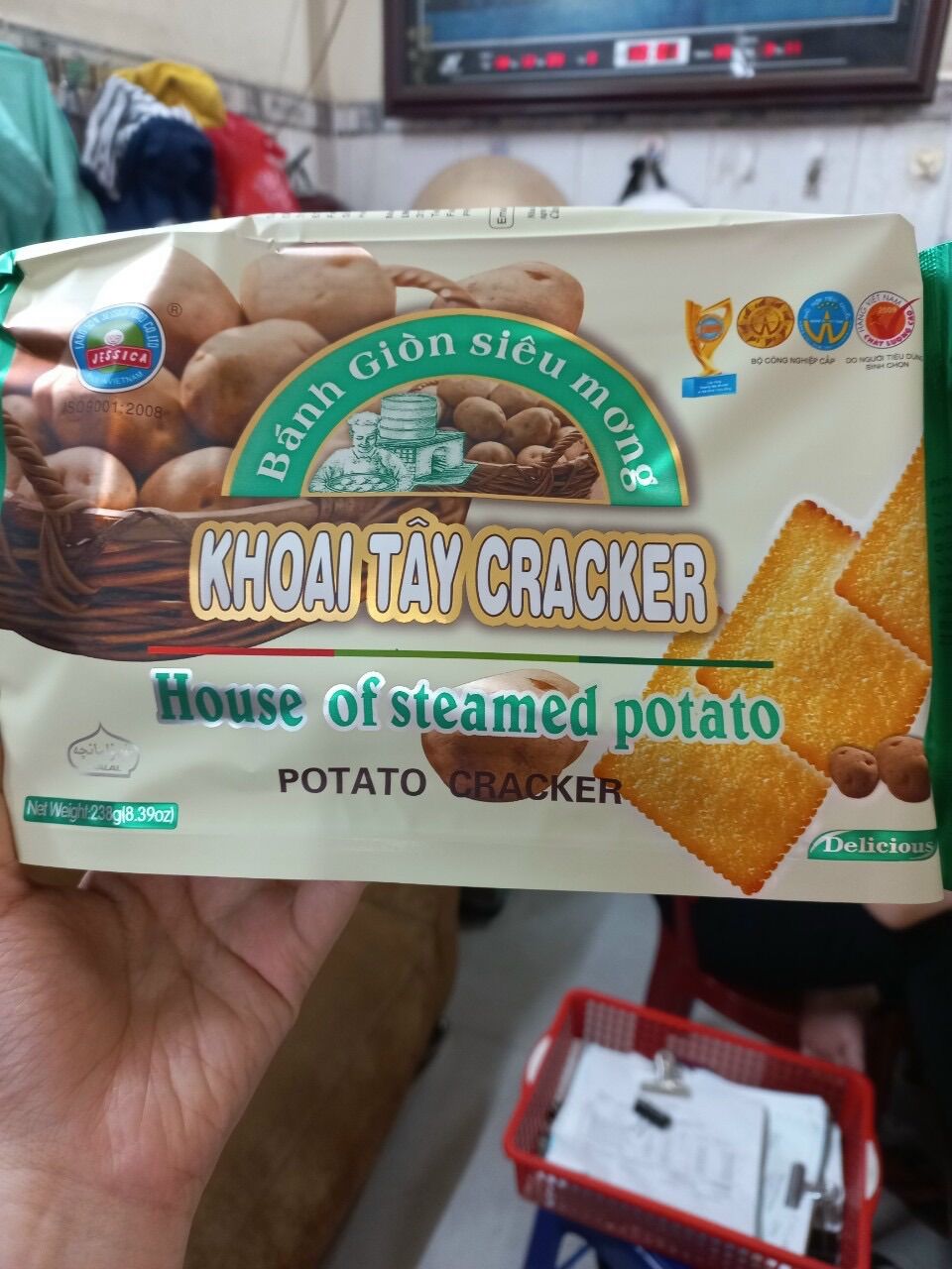 BÁNH KHOAI TÂY CRACKER JESSICA SIÊU GIÒN SIÊU MỎNG(NGẪU NHIÊN)