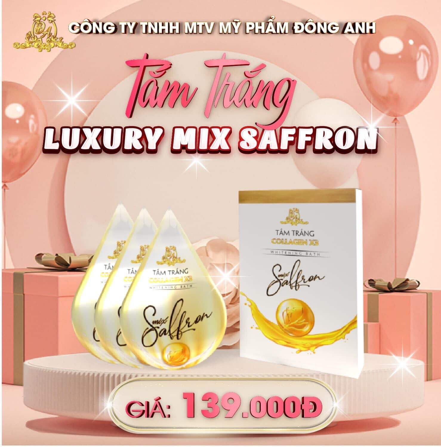 Tắm trắng collagen saffron nghệ tây