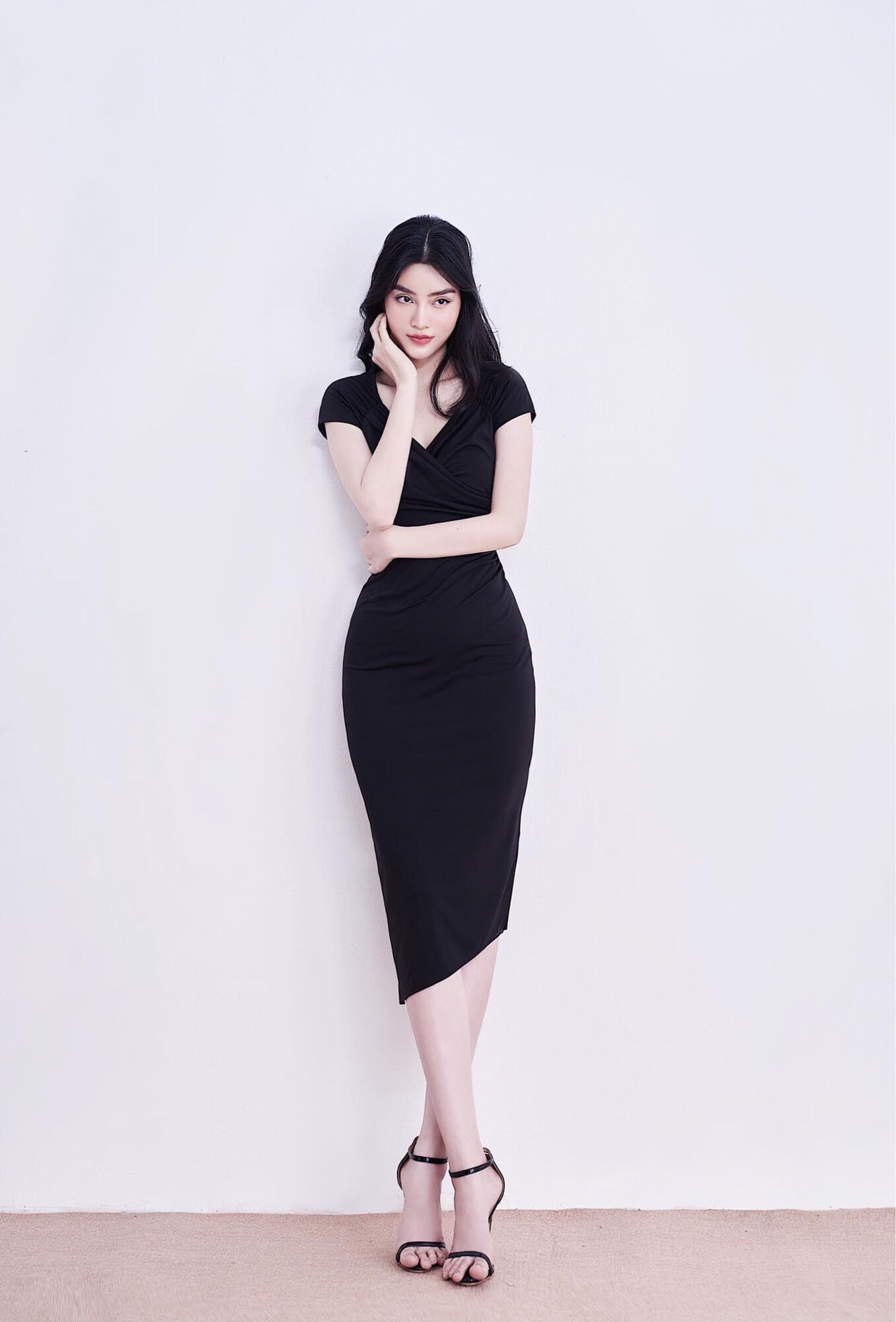 Đầm tay con nhún eo che bụng (ANATA)