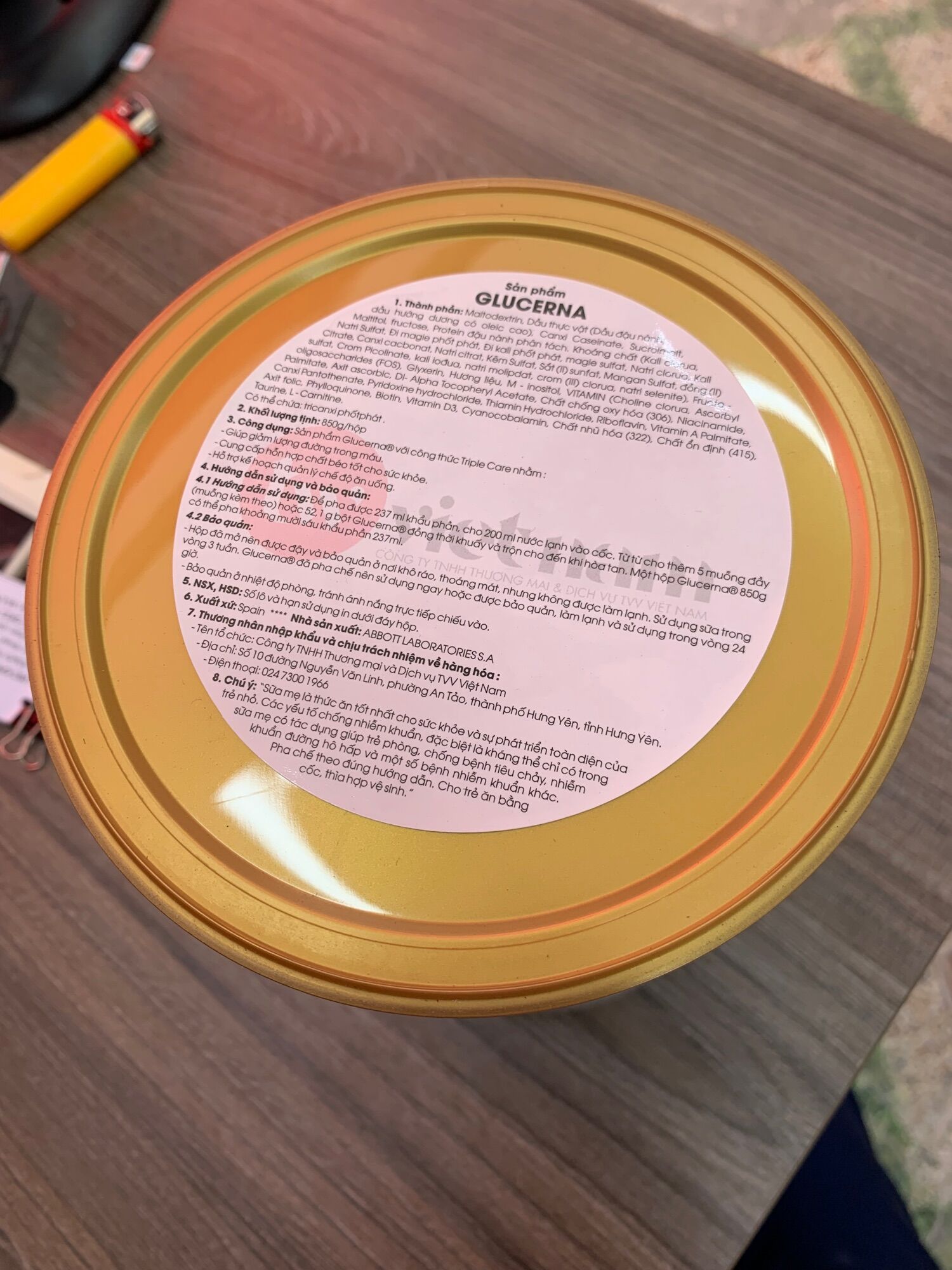 Sữa bột Glucerna Úc