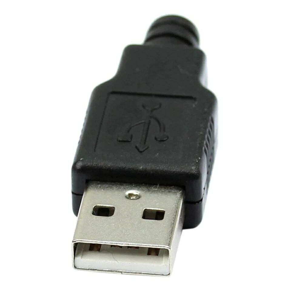 Bộ 2 Jack đực USB type A chế cáp sạc