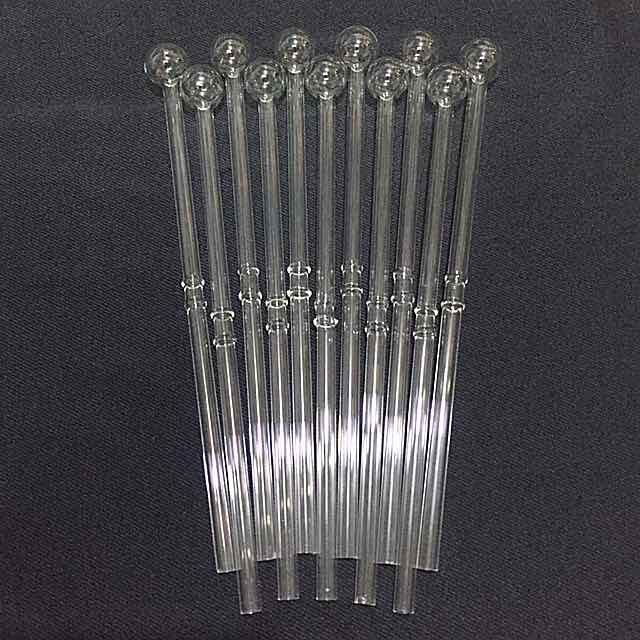 Combo 5 ống thủy tinh đầu tròn/có lỗ sẵn (có theo yêu cầu)