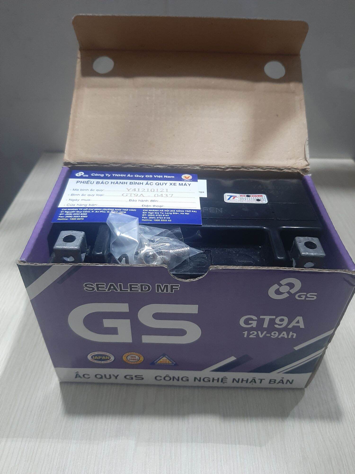 Ắc quy Chính Hãng GS GT9A ( Bình khô 12v 9Ah )
