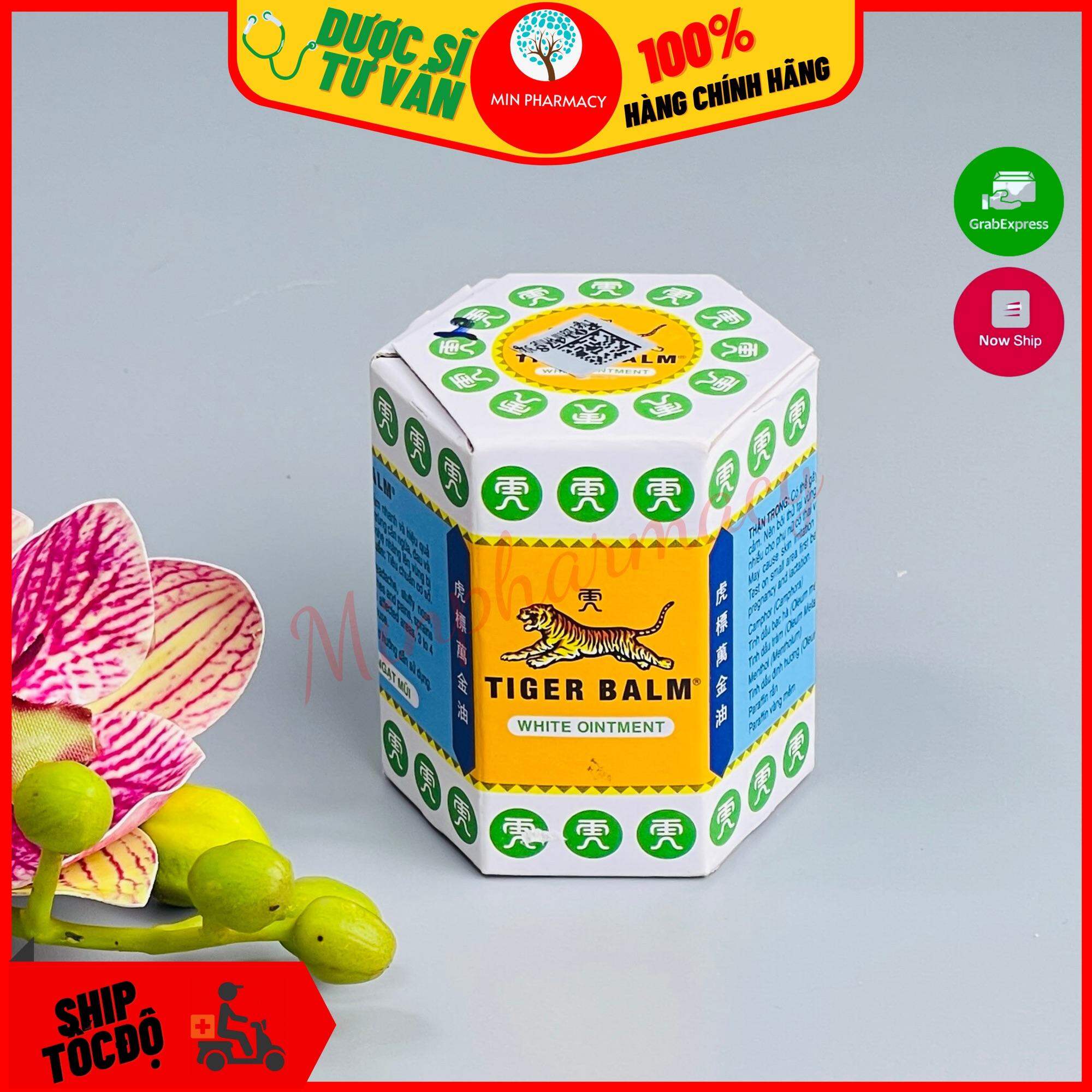 Dầu cù là con hổ trắng TIGER BALM WHITE giảm triệu chứng cảm cúm 30g