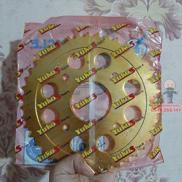Nhông sên dĩa xe Axelo ( Mạ Vàng) Yukos Thái Lan