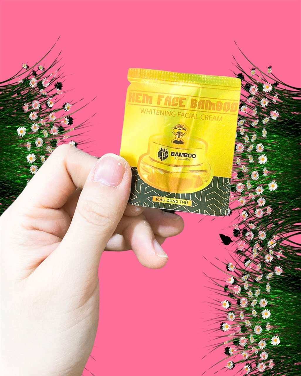 🌹Mẫu thử🌹Kem Face BAMBOO, trắng hồng tự nhiên