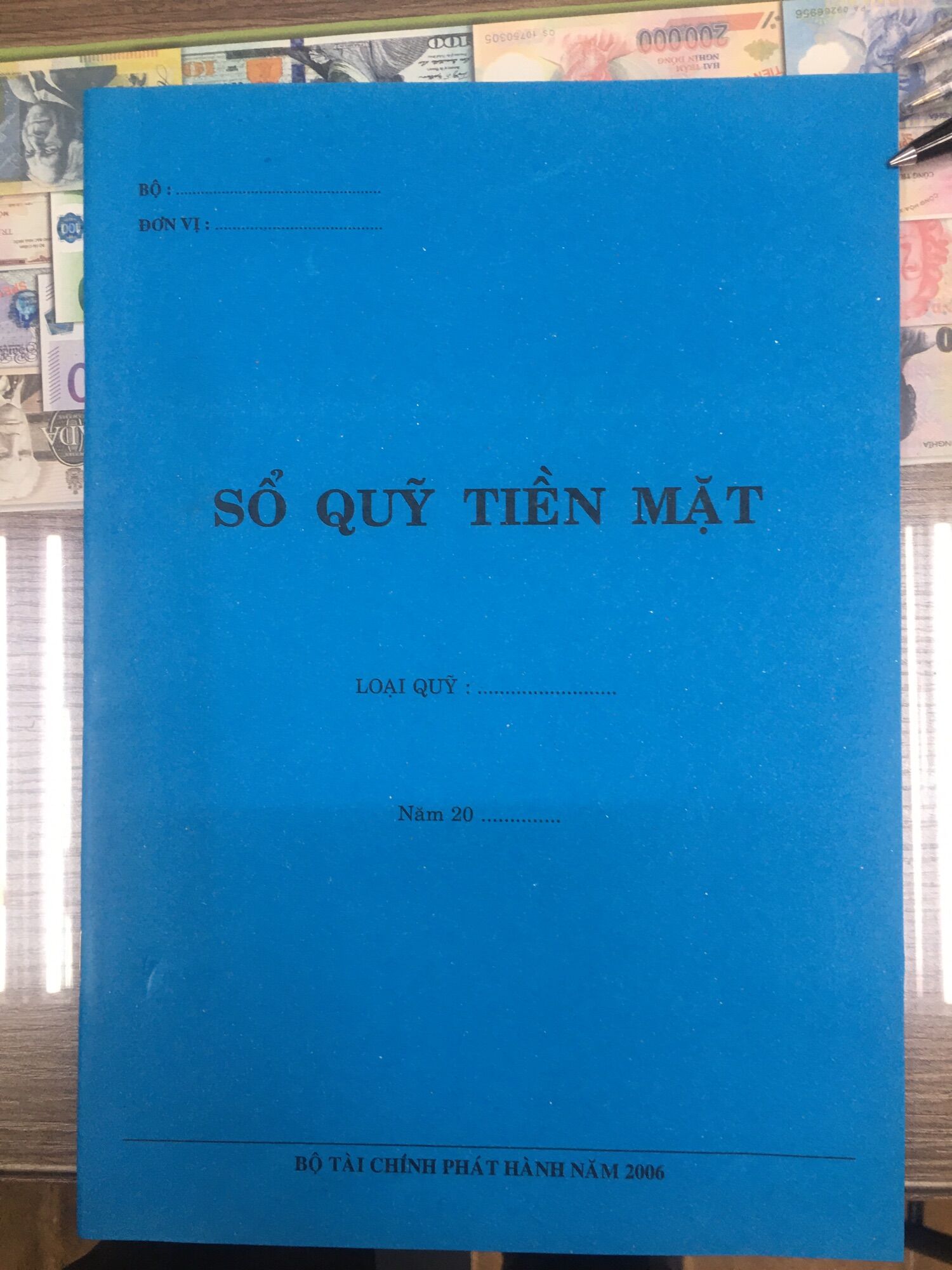 [HCM]Sổ quỹ tiền mặt 2 loại (Doanh nghiệp & Nhà nước)