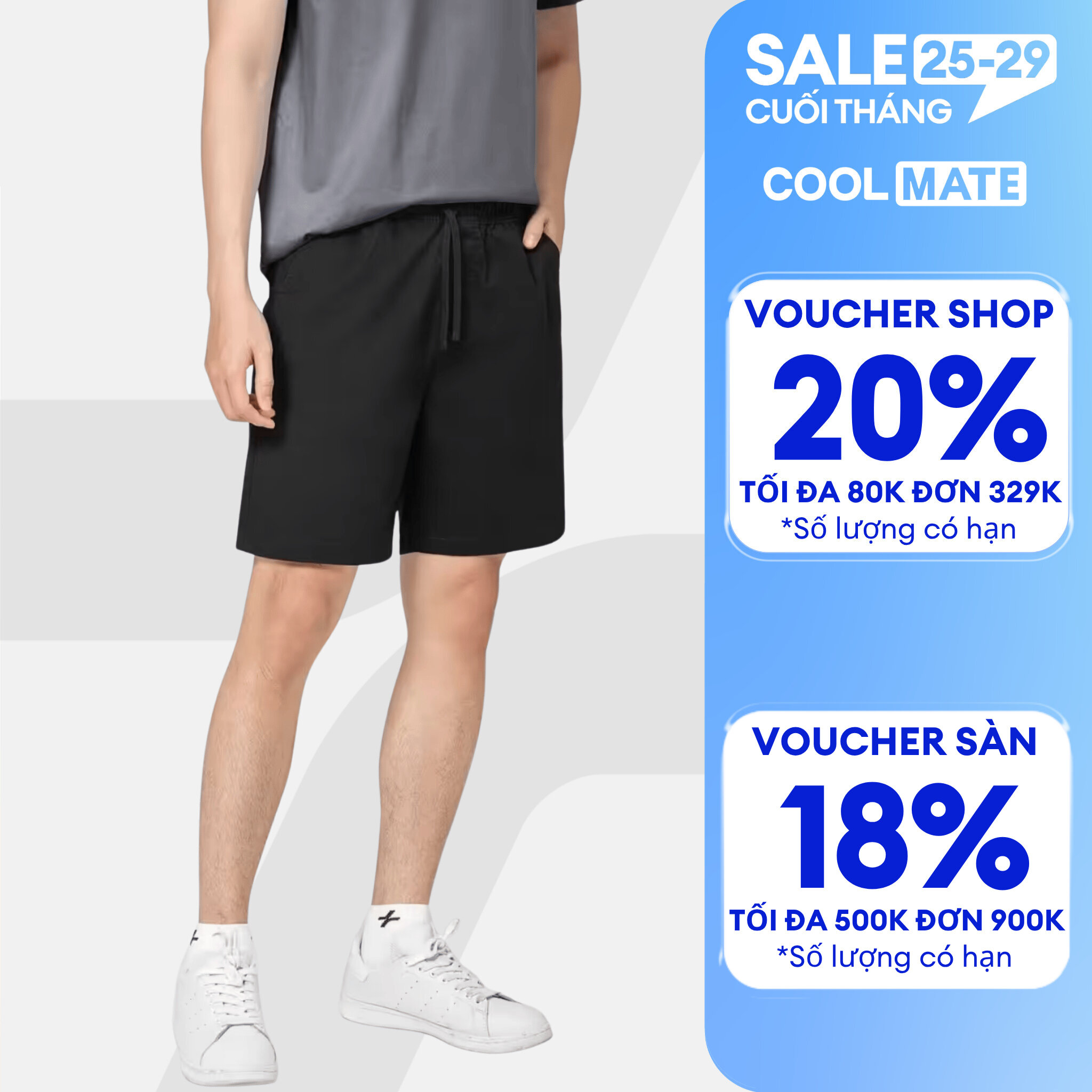 Quần Chino nam 7inch co giãn, thấm hút tốt, chống nhăn Coolmate