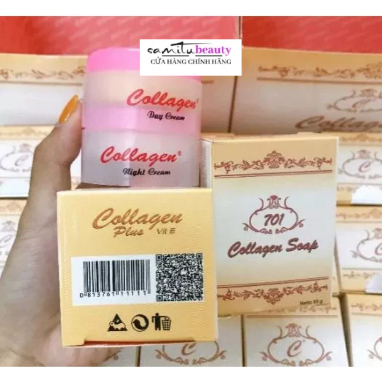 [HÀNG CHUẨN XỊN] Combo 3 sản phẩm  Kem Collagen Plus Vit E + Serum Vite [hàng chuẩn]