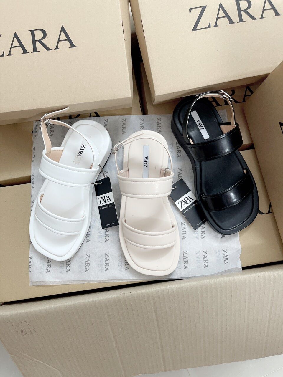 Giày Sandal hai quai zá rà