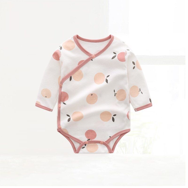 Body chip dài tay cho bé gái hồng đào