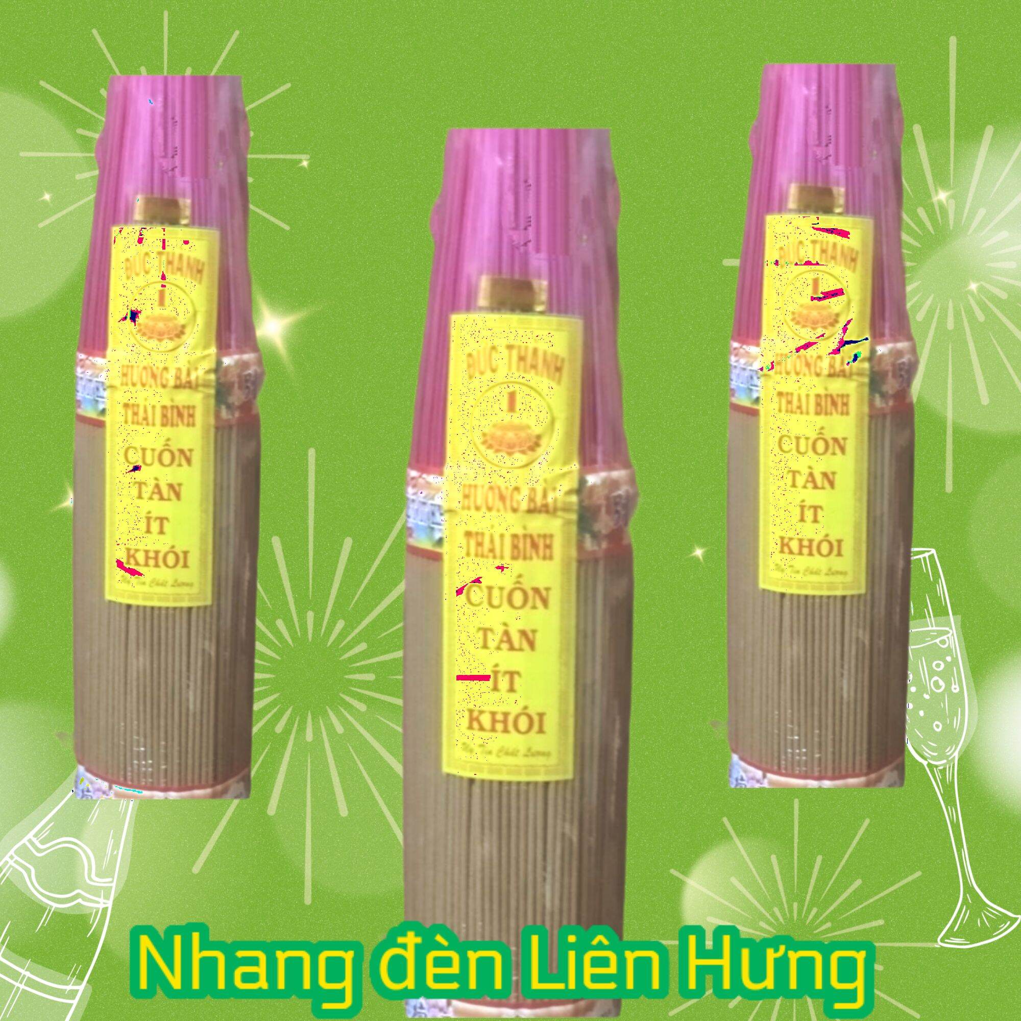 1 bó nhang cuốn tàn thơm 38cm