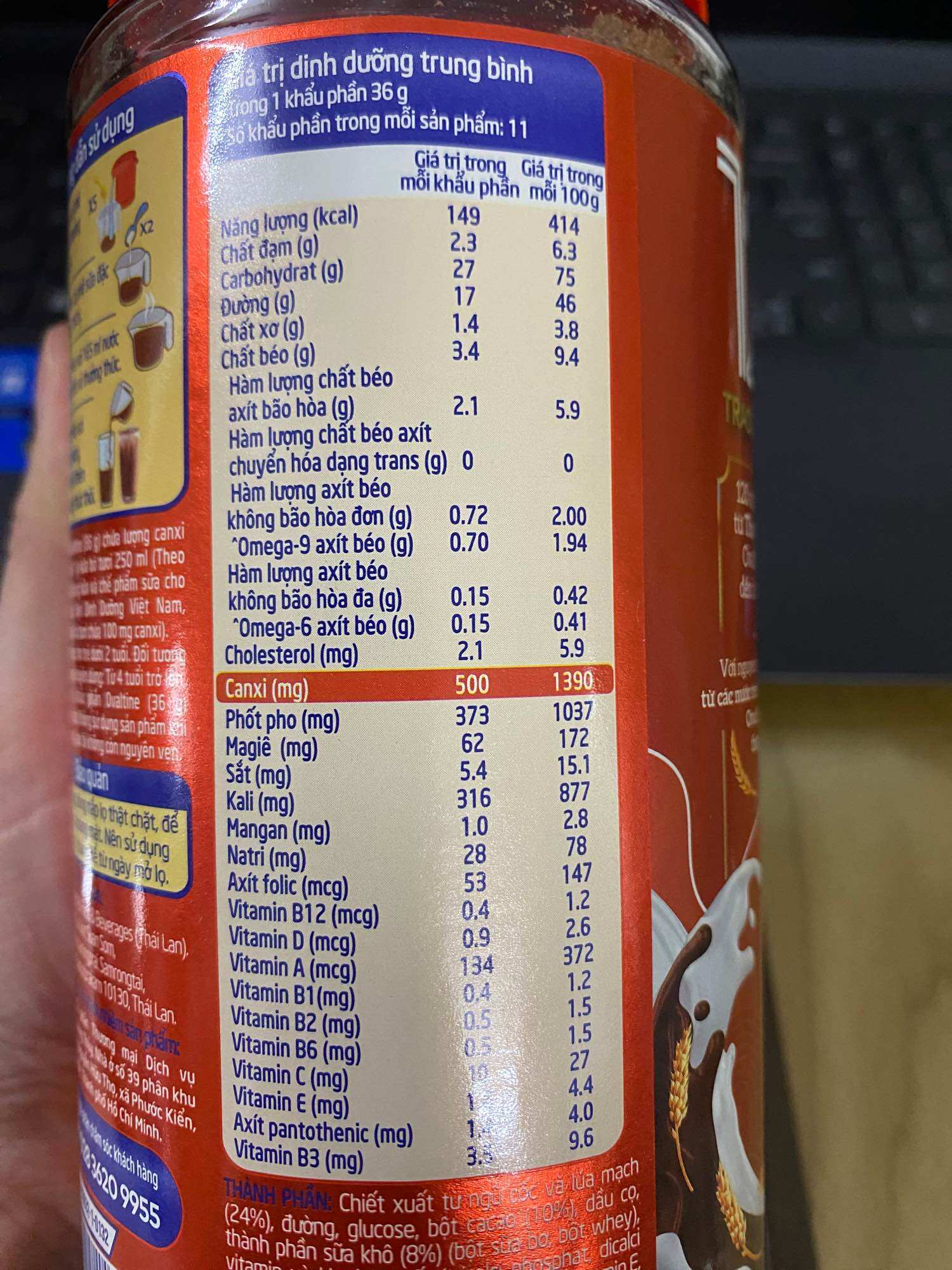 Bột Cacao Lúa Mạch Ovaltine - Hũ 400g