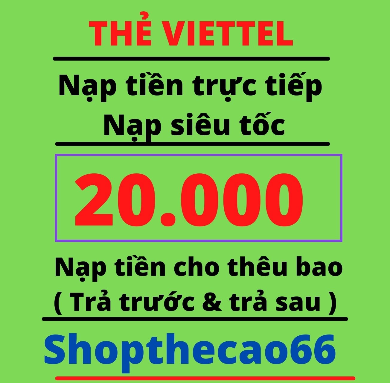 Nạp thẻ viettel 20.000 ( áp dụng nạp cho thêu bao ( trả trước & trả sau ) ( nạp trực tiếp vào số điện thoại ) ( không cần otp ) có nhận khuyến mãi từ nhà mạng