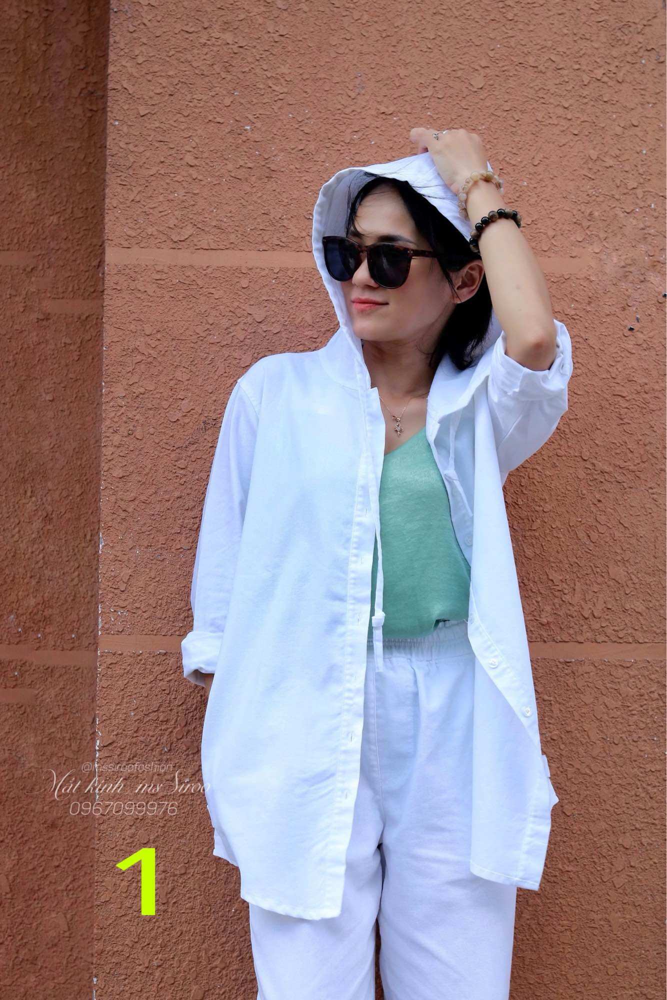 Áo khoác chất linen