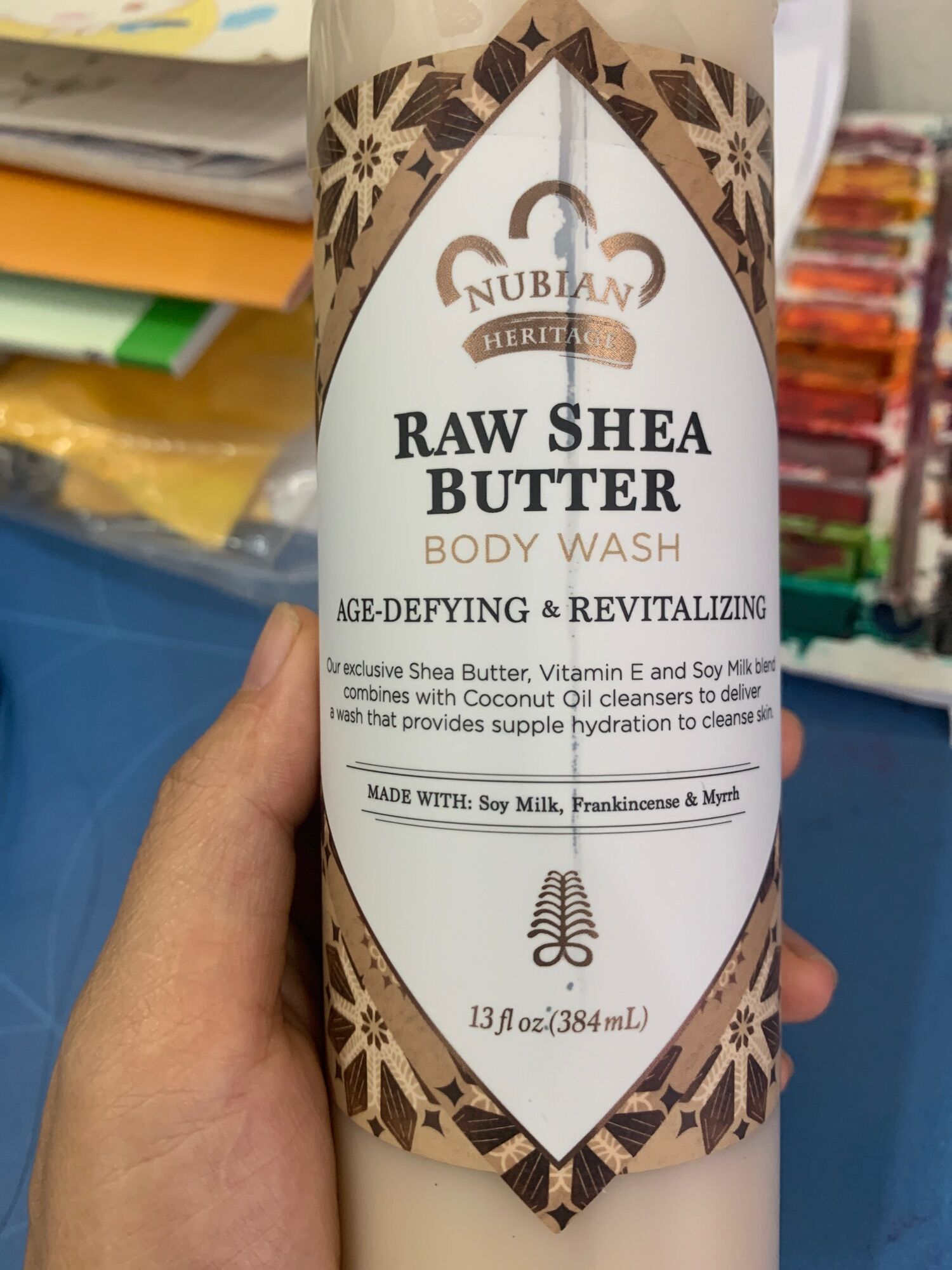 Sữa tắm Raw shea butter Nubian 384ml
