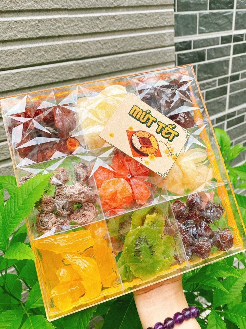 Khay mứt tết đà lạt 9 vị.quà mứt tết 2023
