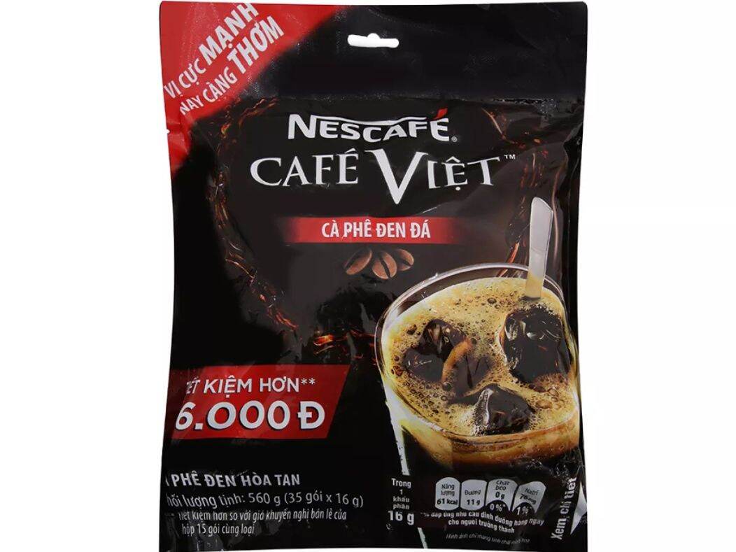 Cà phê Nescafe Việt Đen Đá