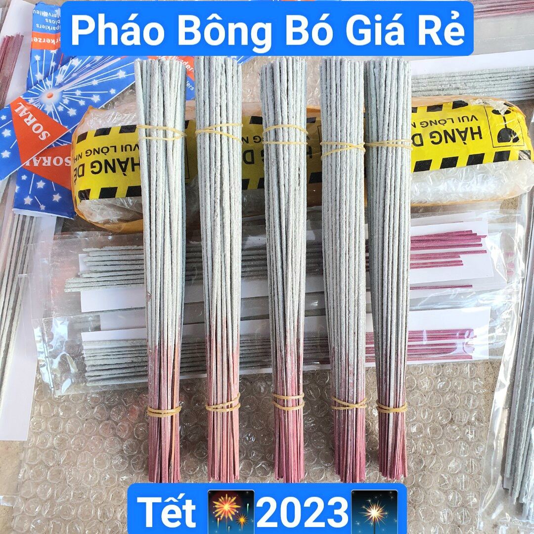 Pháo Bông Que Gỗ chuẩn 100% loại bó 60 - 70 que 1 Bó giá rẻ