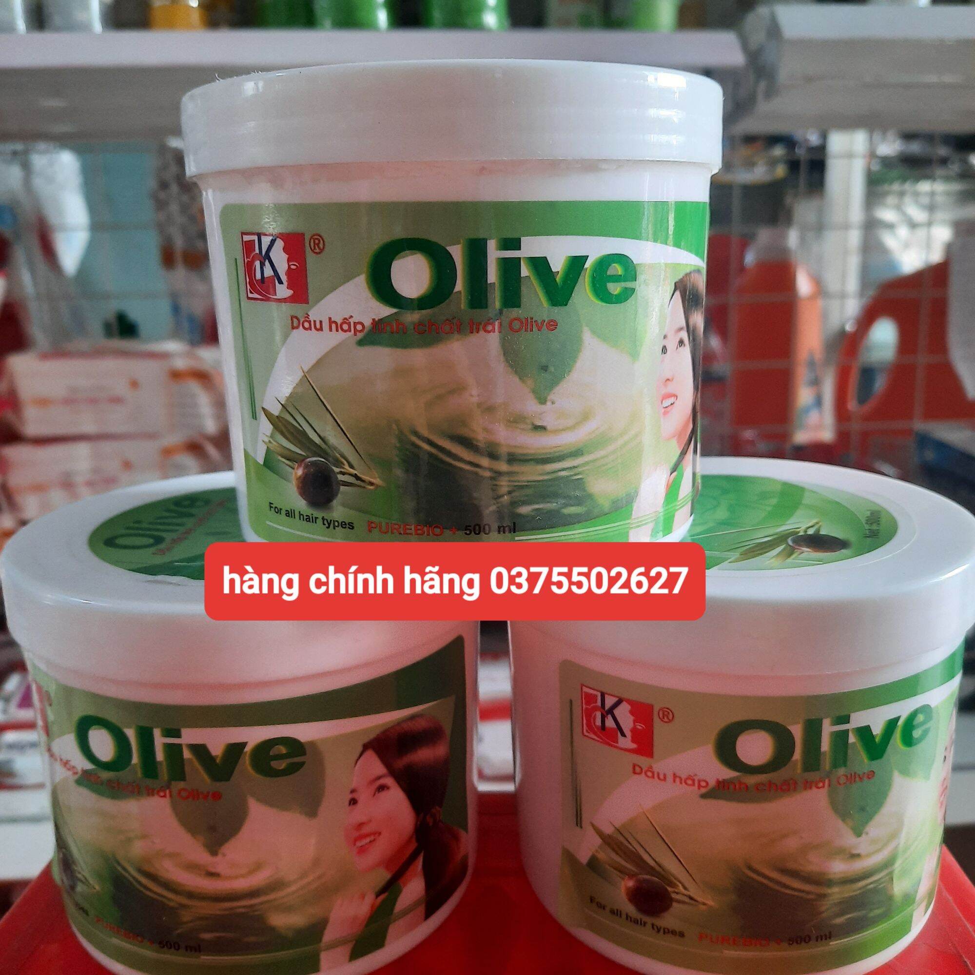 Hấp dầu dưỡng tóc olive 500ml