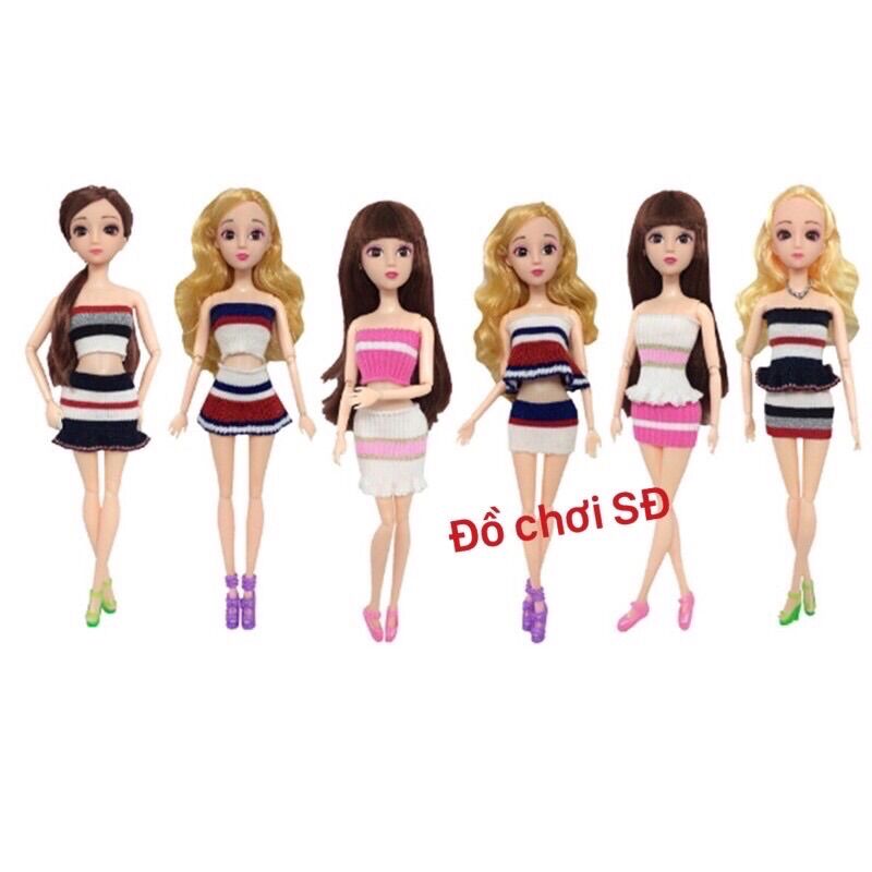 Đầm len búp bê 30 cm ( không có búp bê )